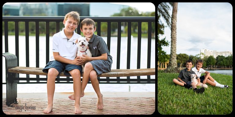 Lake Eola Family Session Orlando dog photography